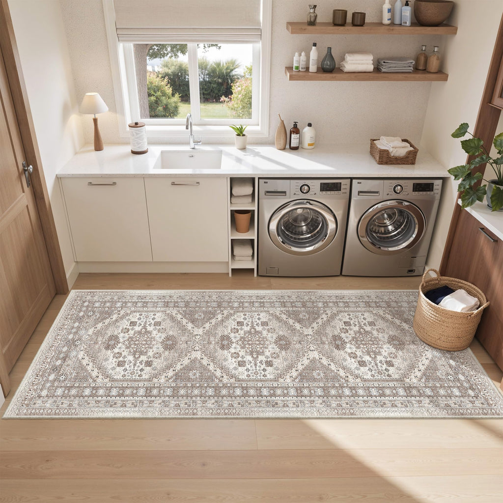 2'6"x8' Runner Rug Washable Non Slip Kitchen Rug