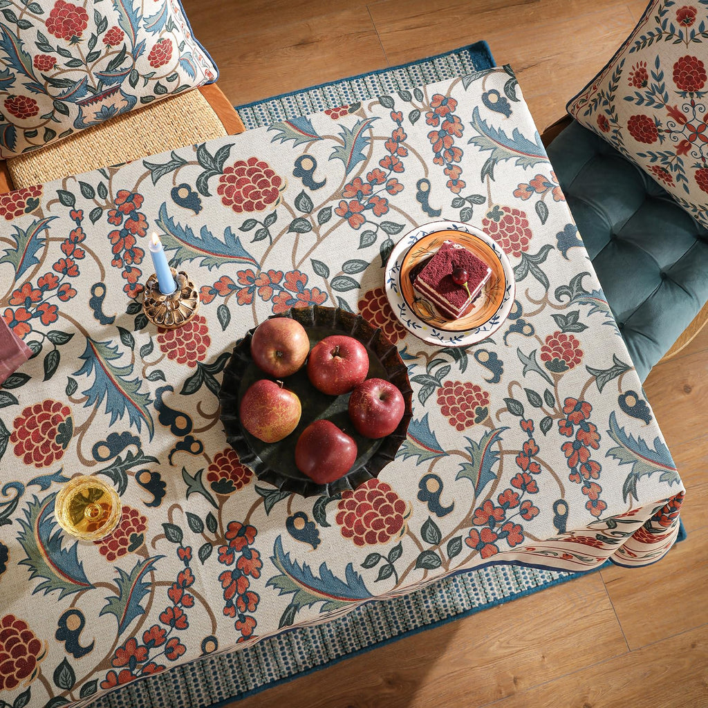 Designer Elegant French Tablecloth, Rectangular, 102"x63"