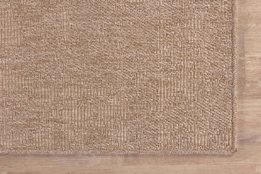 Easy Jute Rug 8x10, Indoor Outdoor Natural Color Fiber Area Rugs Patio and Kitchen Rug, Solid Boho Woven Design