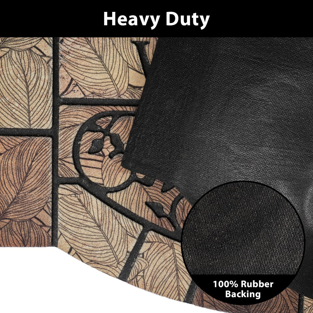 Durable Welcome Door Mats, 24"x36" Heavy-Duty Large Welcome Mat for Front Door with Non-Slip Rubber Backing, Door