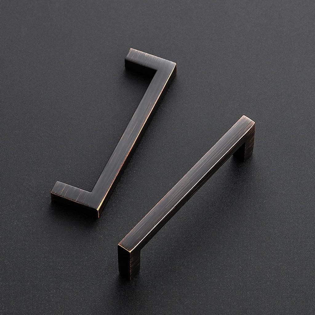 Oil Rubbed Bronze Cabinet Handles Cabinet Pulls 3-3/4 Inch 10 Pack