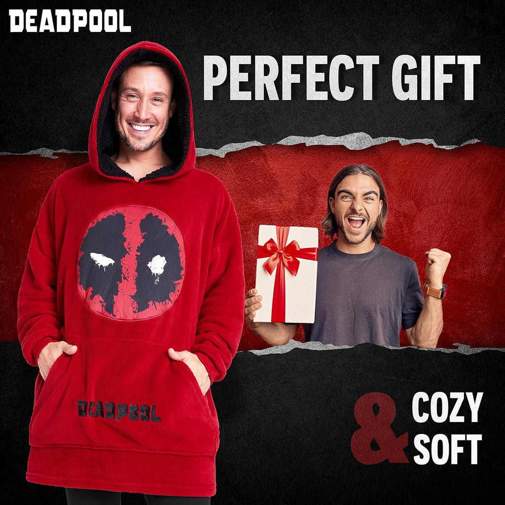 Gifts for Adults & Teens, Soft & Comfortable Blanket Hoodie for Men and Women, Trendy Wearable Blanket for Avengers