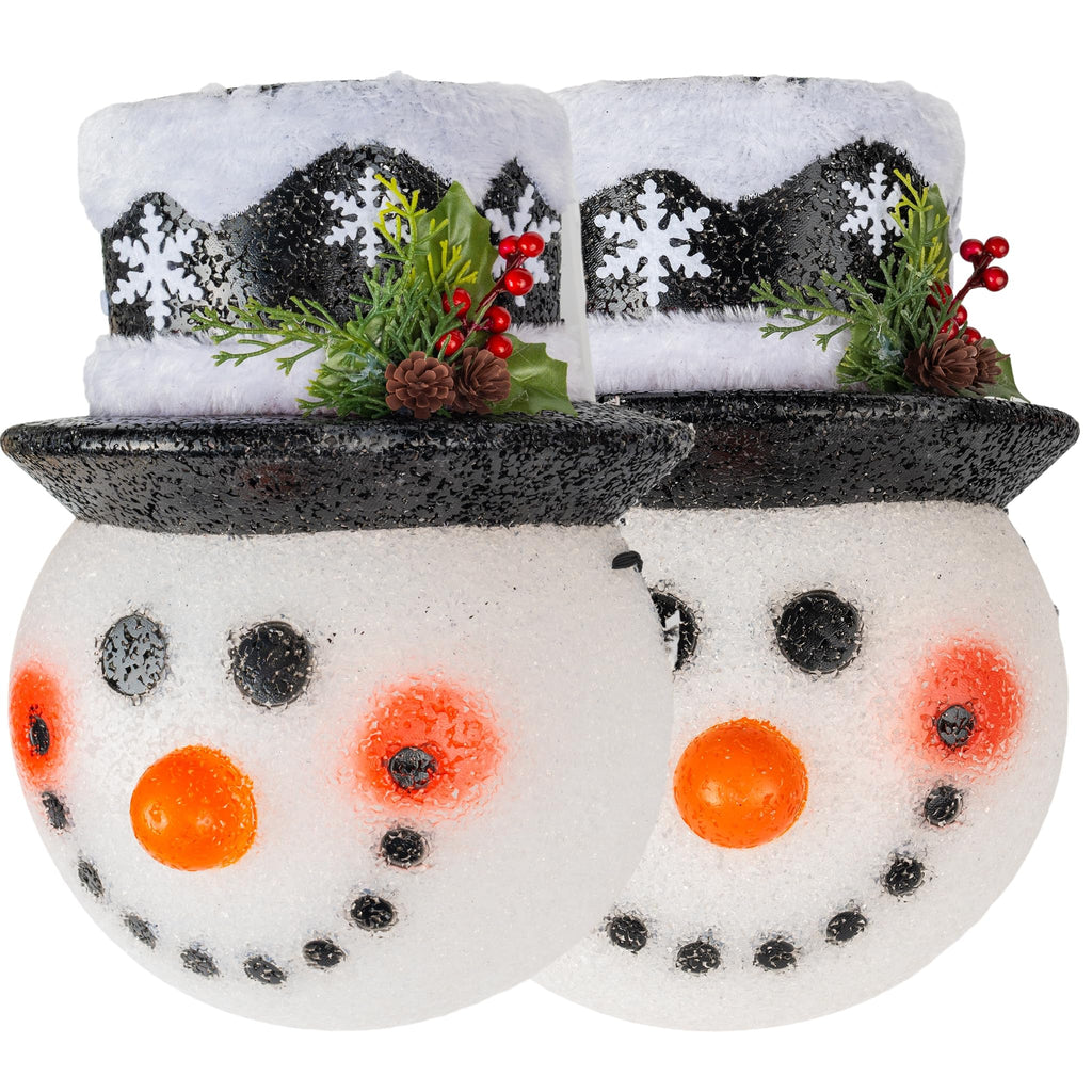 2 Pack Snowman Christmas Porch Light Covers 12 Inch, Christmas Outdoor Decorations Holiday Light Covers for Porch
