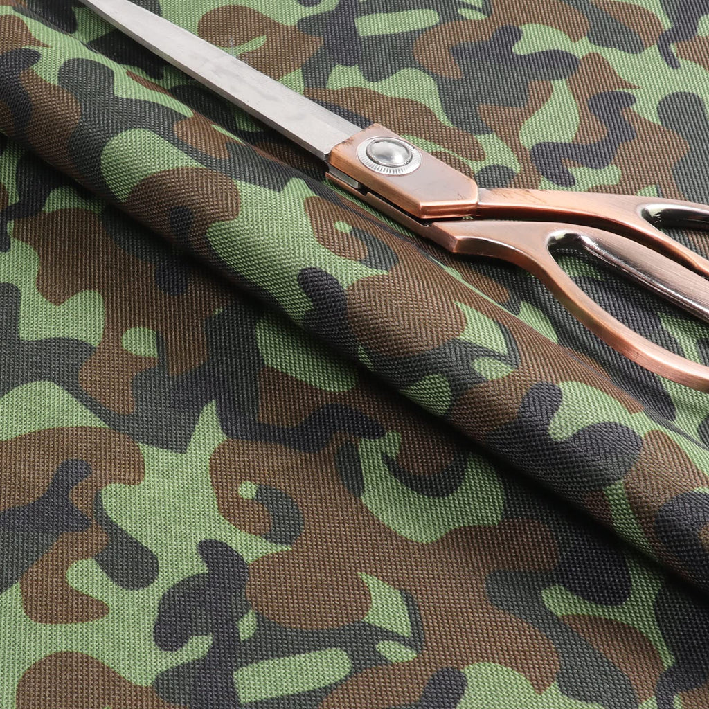 Marine Waterproof Fabric 60"x144" Camouflage Canvas 600Denier Material with PVC Backing Anti-UV Blocks Heat, Reduce