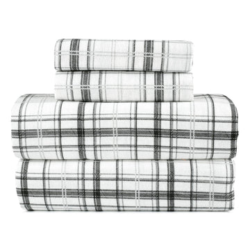 Flannel Sheets Queen Size Rich Cotton -High GSM Flannel Bed Sheet Deep Pockets - Warm & Cozy Flannel Sheet Set for