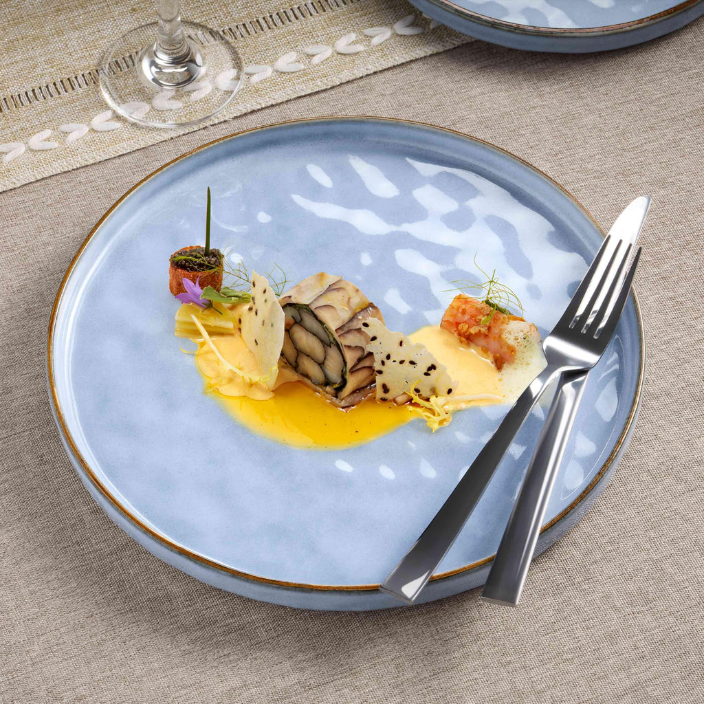 18 Pieces Dishes Sets for 6, Stoneware Dinnerware Dishwasher & Microwave Safe, Ceramic Plates and Bowls Sets