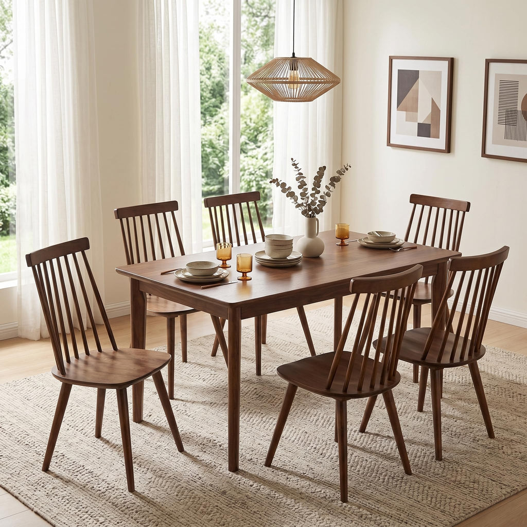 Windsor Dining Chairs Set of 2 Farmhouse Kitchen Chairs