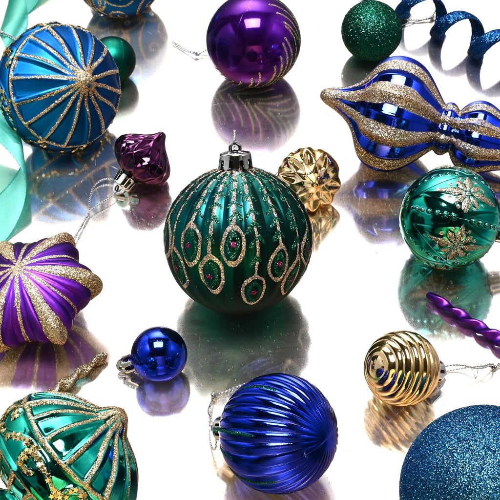 Christmas Ball Ornaments Tree Decorations Set - Set of 120