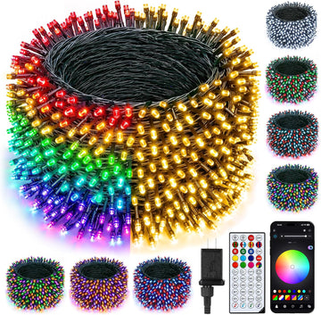LED Smart Christmas Tree Lights, 200LED 66FT Color Changing