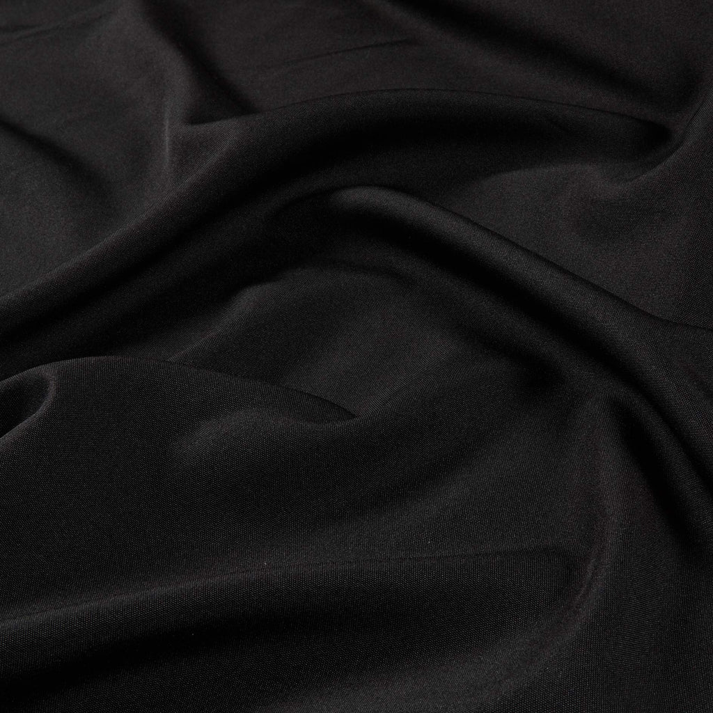 Polyester Twill Solid Black, Fabric by the Yard