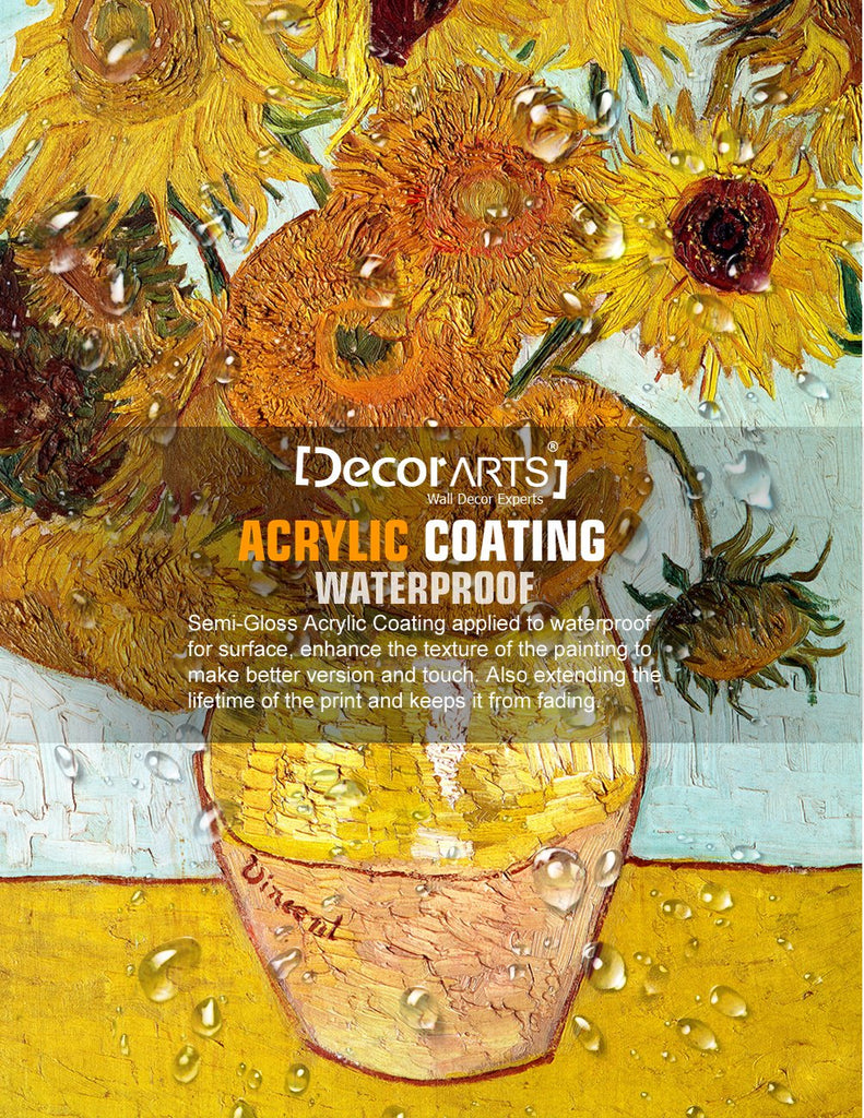 Twelve Sunflowers, Vincent Reproduction. Giclee Canvas Prints Wall Art Decor 20x16