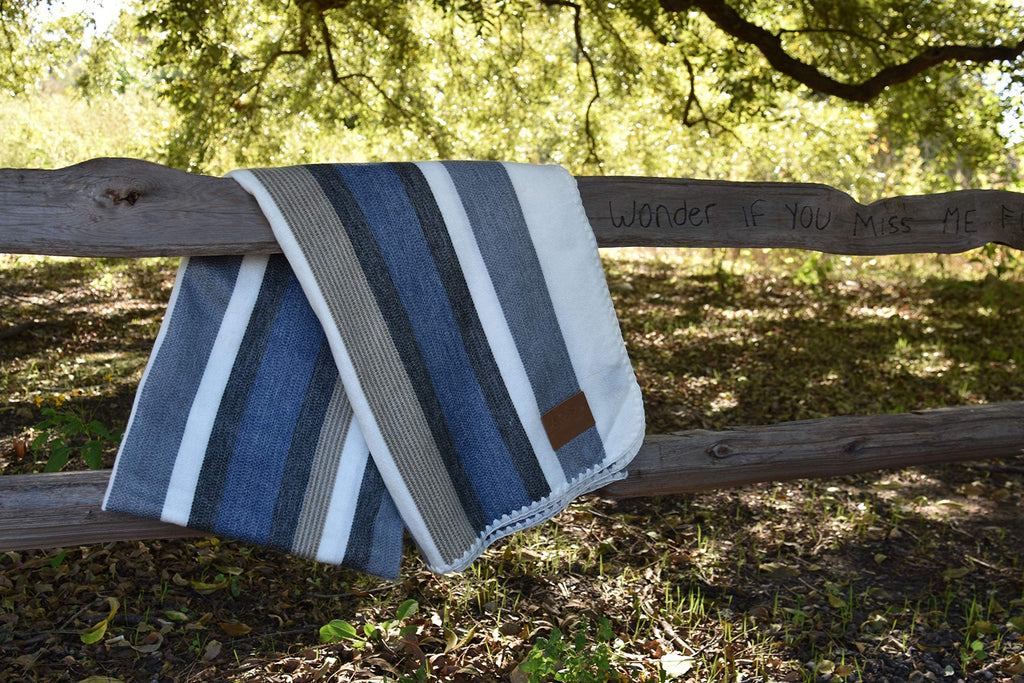 Alpaca Wool Blanket Throw | Large, Beautiful, Warm, Stripe | 85 x 65 inches | Ultra-Soft, Hypoallergenic and