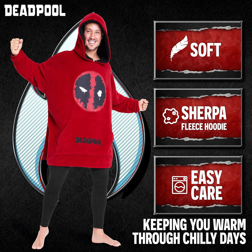 Gifts for Adults & Teens, Soft & Comfortable Blanket Hoodie for Men and Women, Trendy Wearable Blanket for Avengers