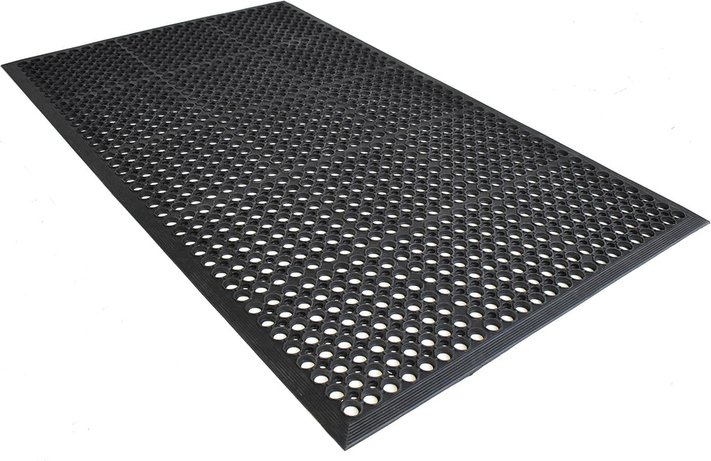 True Step Open Circle Rubber Doormat 3' x 5'