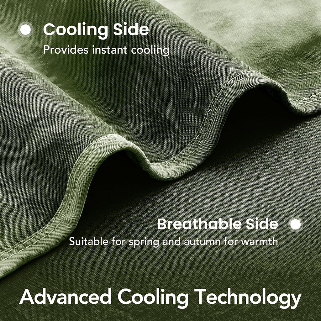Cooling Blanket King Size 90"x104" for Hot Sleepers | Cold Summer Soft Blanket for Bed Couch and Travel Absorbs Heat