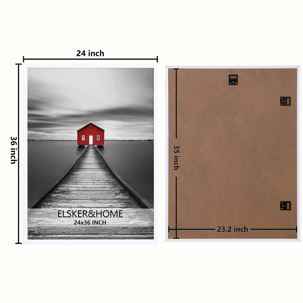 24x36 Poster Frame 3 Pack, White 24x36 Picture Frame