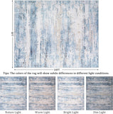 8x10 Area Rug Living Room Rugs - Washable Rug Large Modern Abstract Soft Thin Carpets Indoor Floor No Slip Vintage