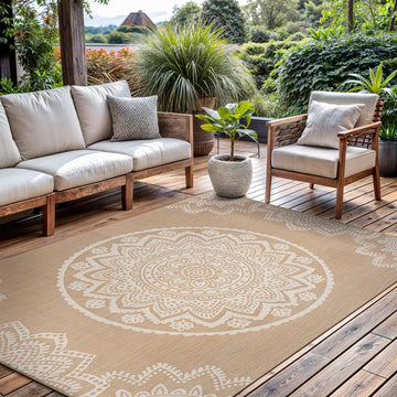 Outdoor Rug Modern Area Rugs for Indoor and Outdoor Patios and Porches - Waterproof, Washable, Non-Shedding
