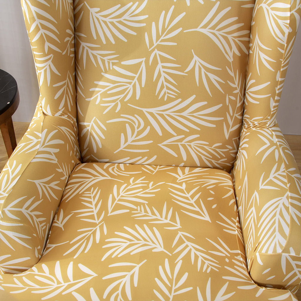 Wingback Chair Slipcover, 2 Piece Stretch Slipcovers with Cushion Cover for Wingback Chairs, Wingback Chair Covers Sofa