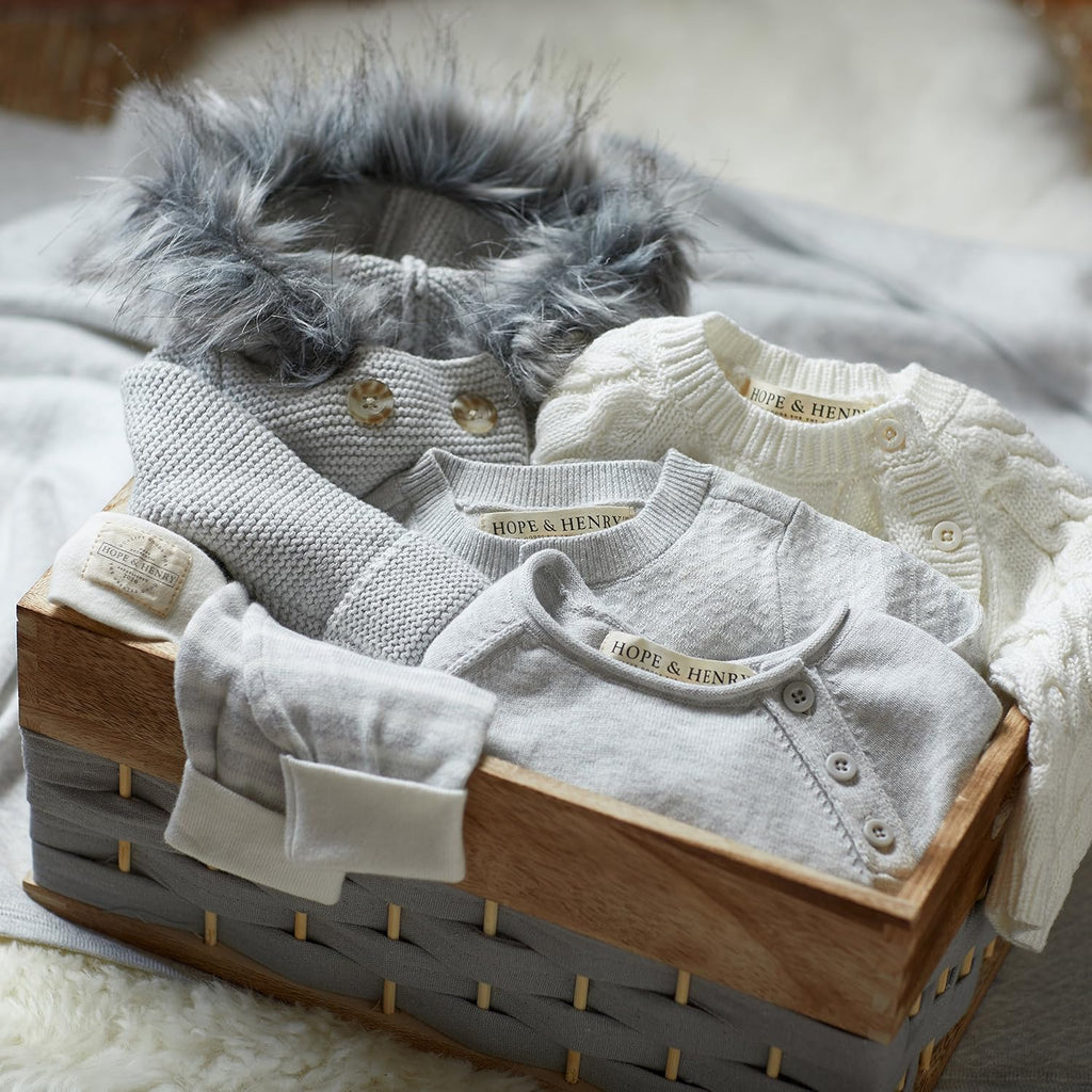 Layette Baby Cable Knit Sweater Romper