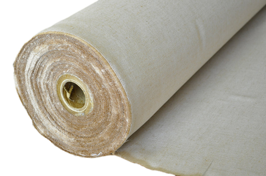 60" Wide Burlap and Cotton Blend Natural Lint Free Linen Burlap Fabric for Crafts & Decoration (60" Wide x 1 Yard