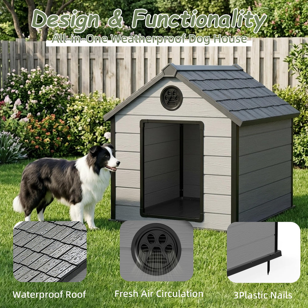ExtraLargeWaterproofPlasticDogHouseforBigDogs