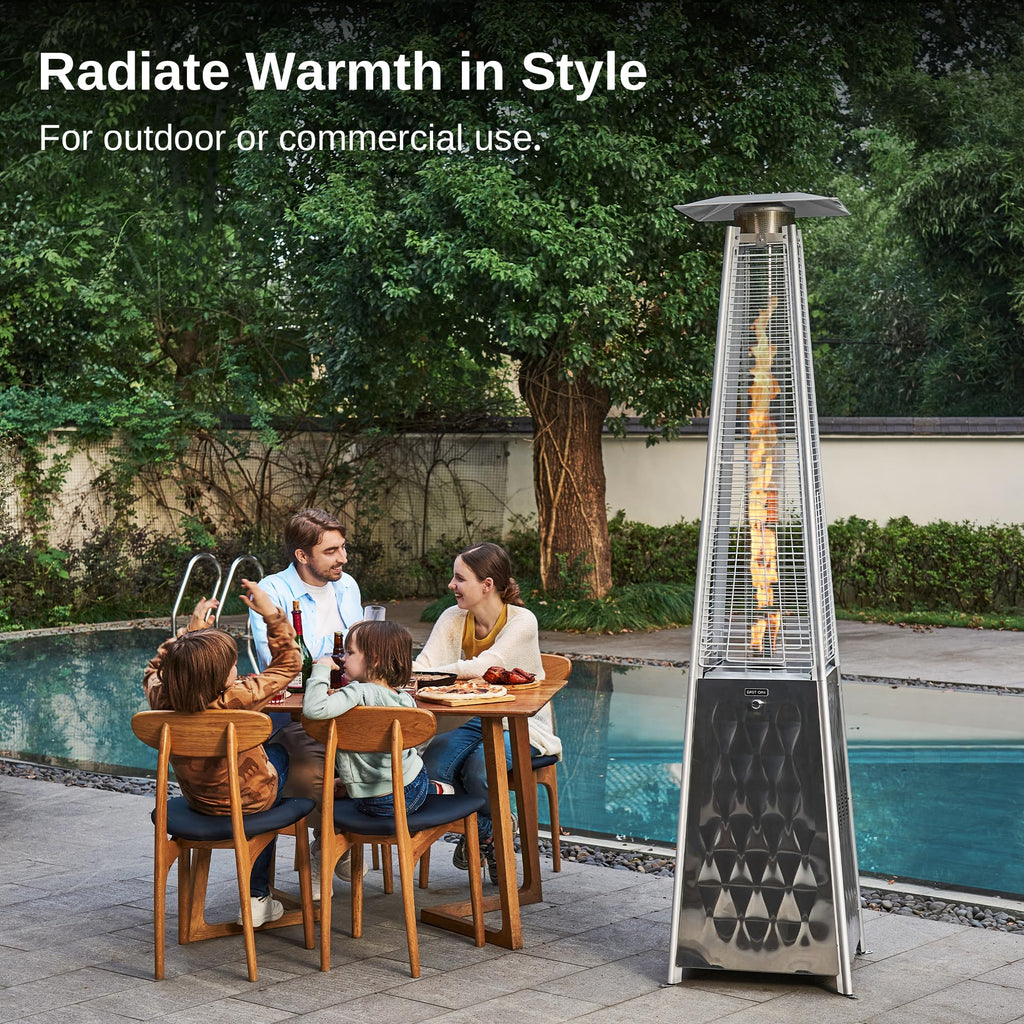 Pyramid Patio Heater, 48,000 BTU Outdoor