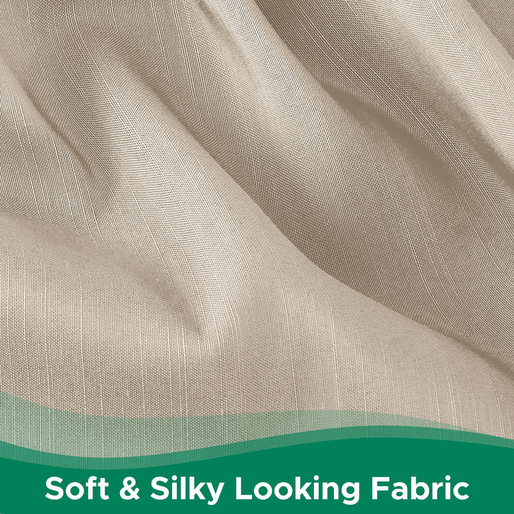 Wrap Around Bed Skirt 15" Drop-Elastic Dust Ruffle Light Camel