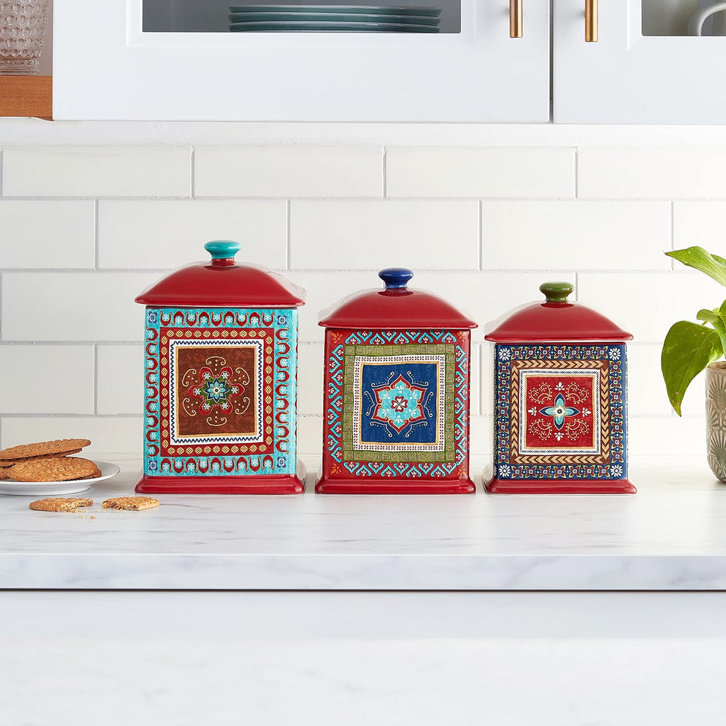 Monterrey Canister Set, Multicolor - Set of 3