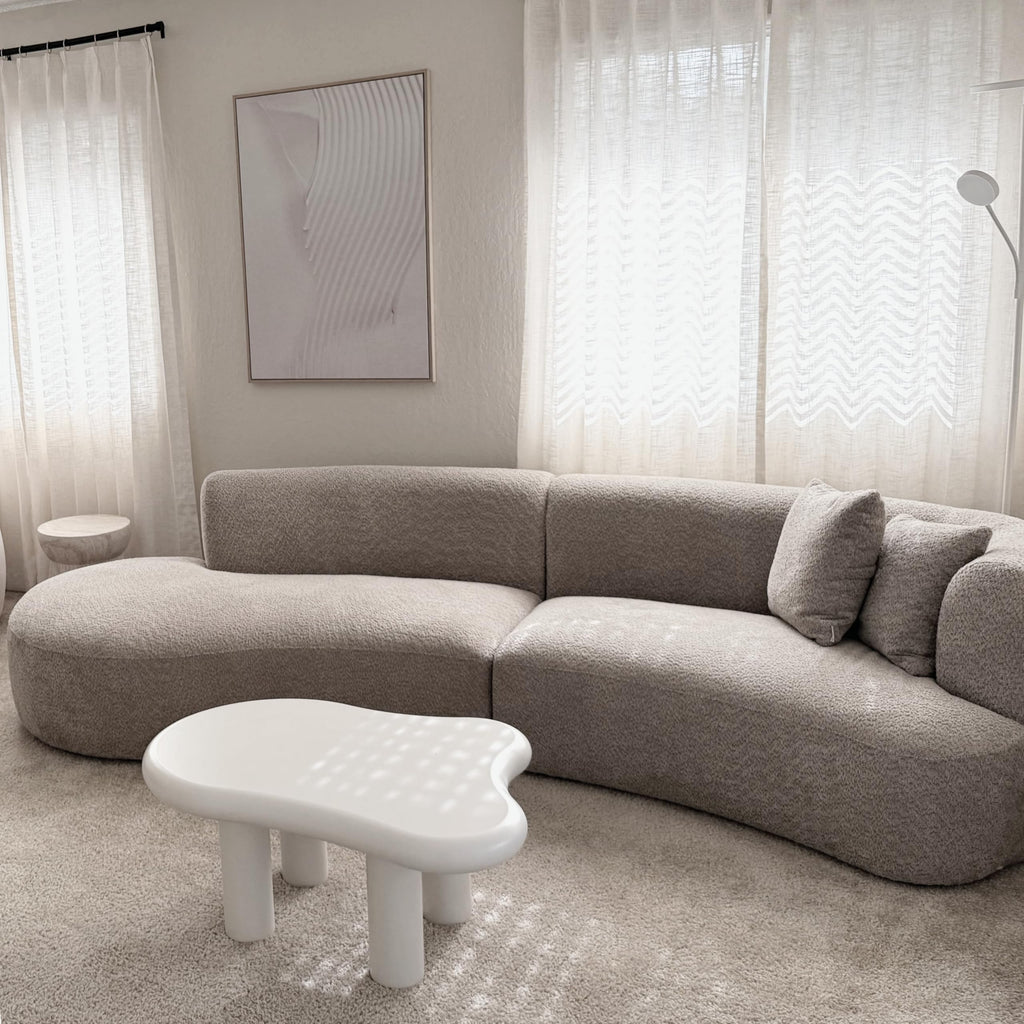 Formia Boucle Curved Sectional Couch
