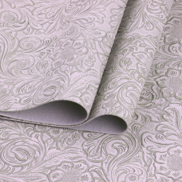Solid Color Embossed Faux Leather Sheets 12 "x53 (30cm x 135cm) Embossed Texture Leather Fabric, Widely Used in