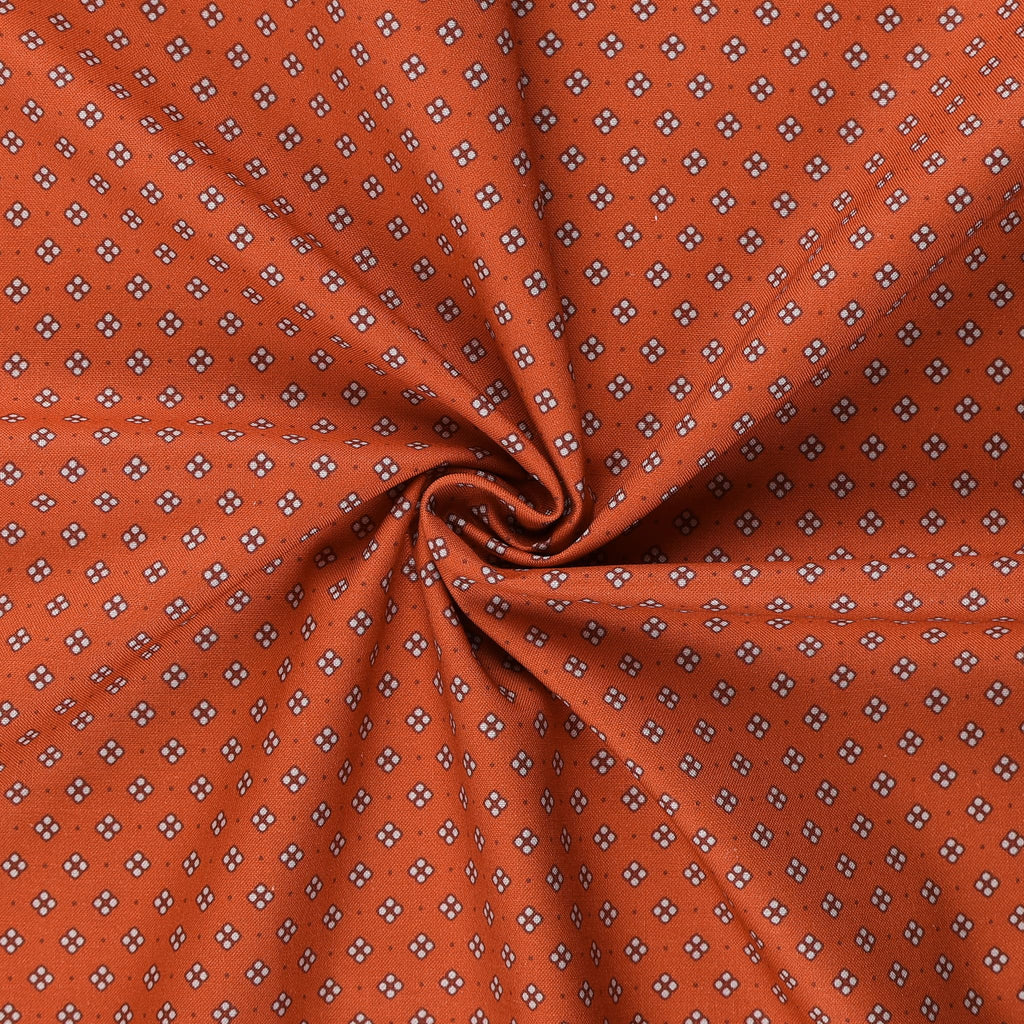 Fall Collection Cotton Fabric, Blender Orange Cut by The Yard