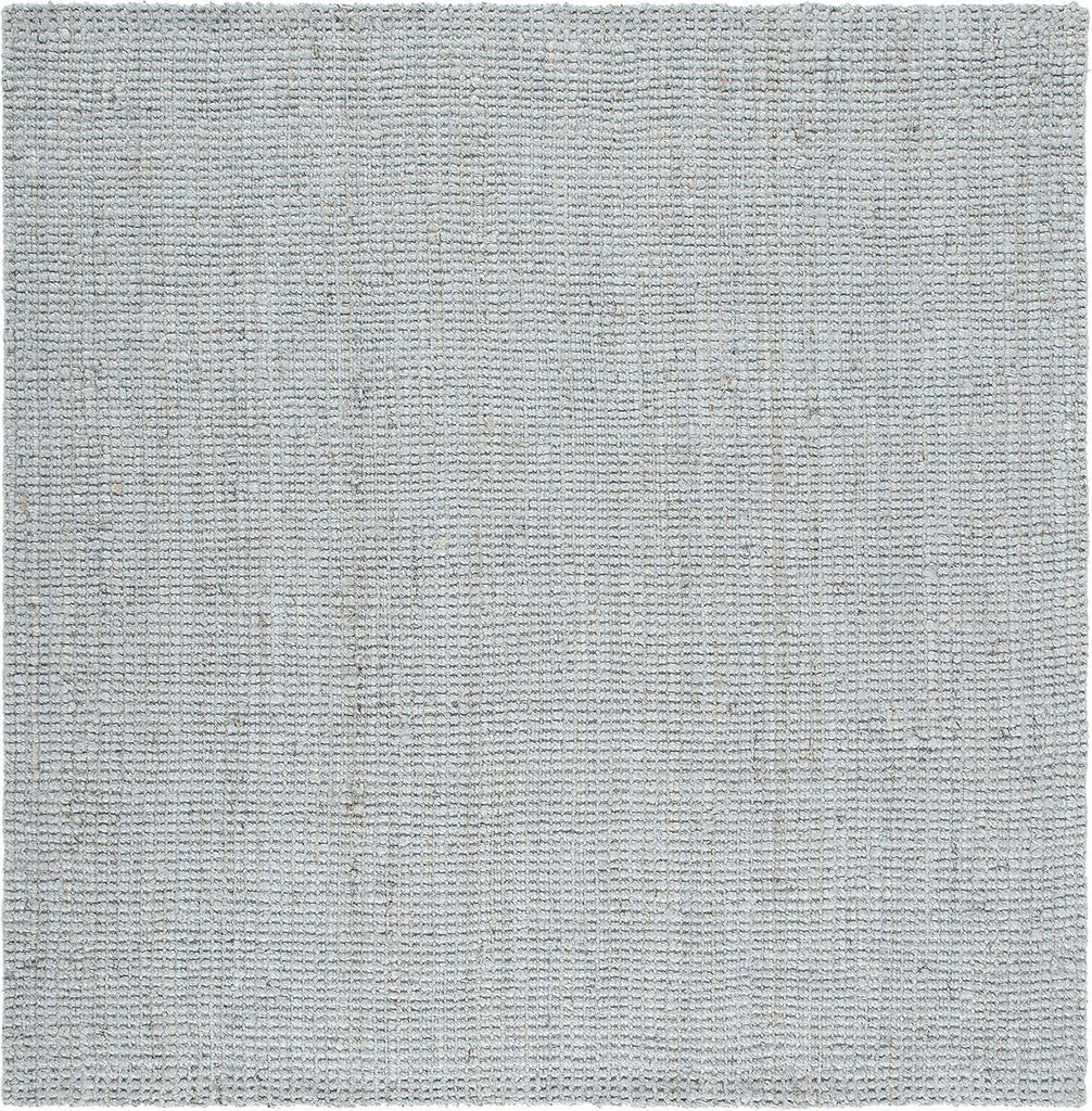 Natural Fiber Collection Area Rug - 7' Square, Grey, Handmade Farmhouse Jute, Ideal for High Traffic Areas (NF730F)