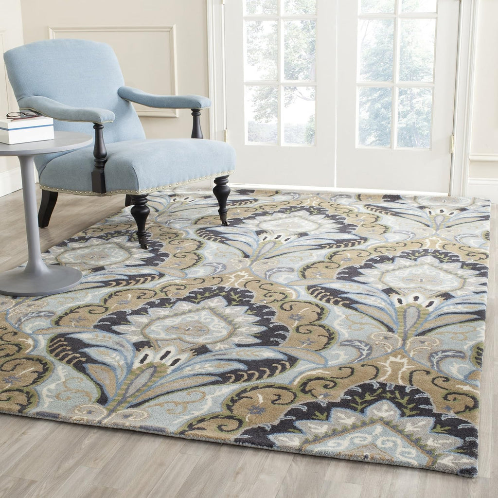 Wyndham Area Rug - 10' x 14', Blue & Multi, Handmade Modern Wool