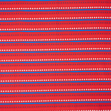 Fabrics, 100% Cotton Quilt and Crafting Fabric for Sewing 44 inch Wide Stars & Dots On Royal Red Cut by the Yard
