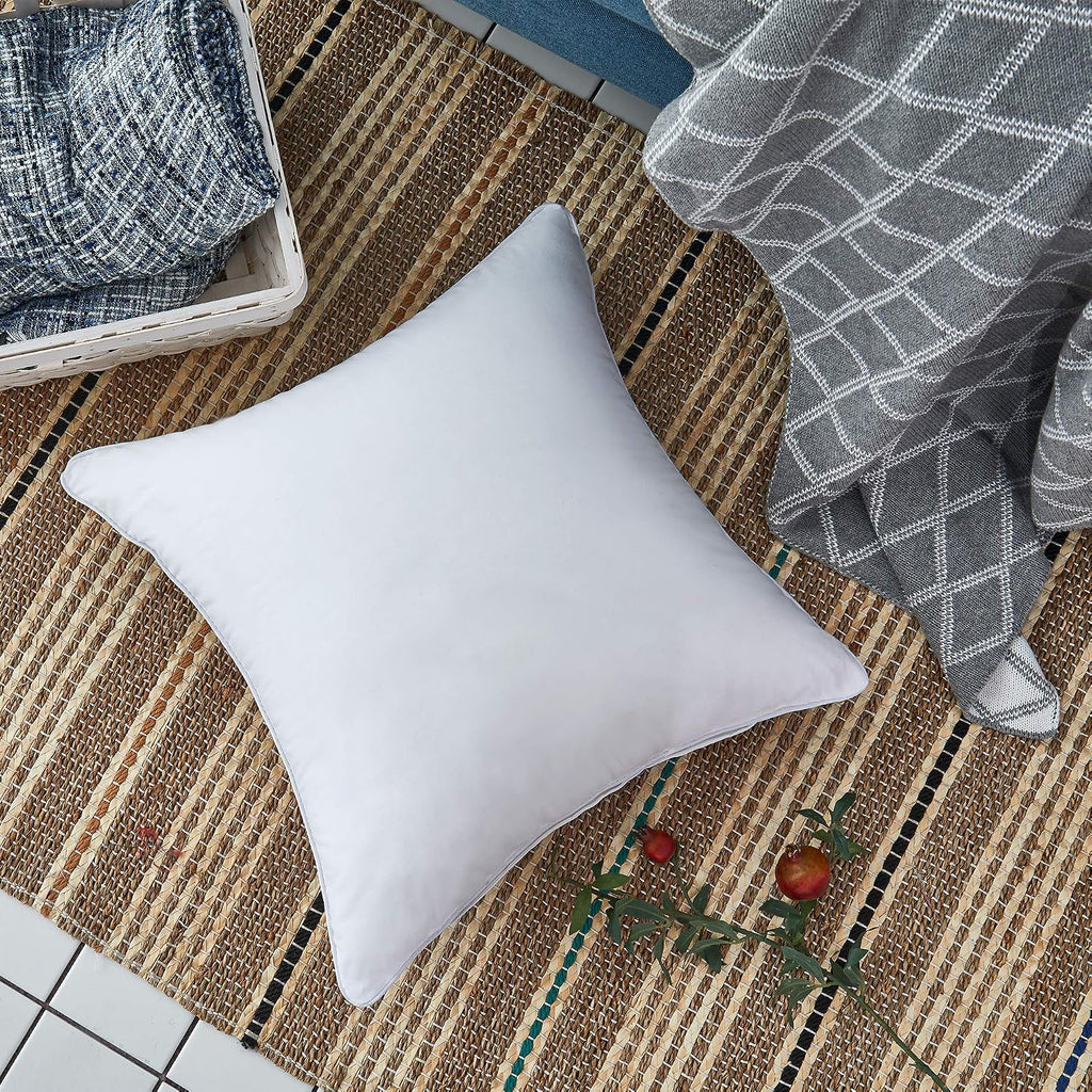 22 x 22 Throw Pillow Inserts () with 100% Cotton Cover - 22 Inch Square Interior Sofa Decorative Pillow - Set of 2