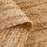 2x3 Natural Jute Braided Area Rug, Reversible Boho Entryway Carpet for Kitchen Living Room