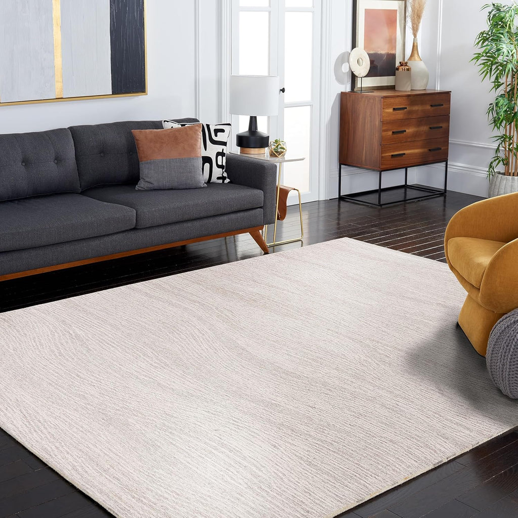 Metro Area Rug - 10' x 14', Natural & Ivory, Handmade Modern Wool