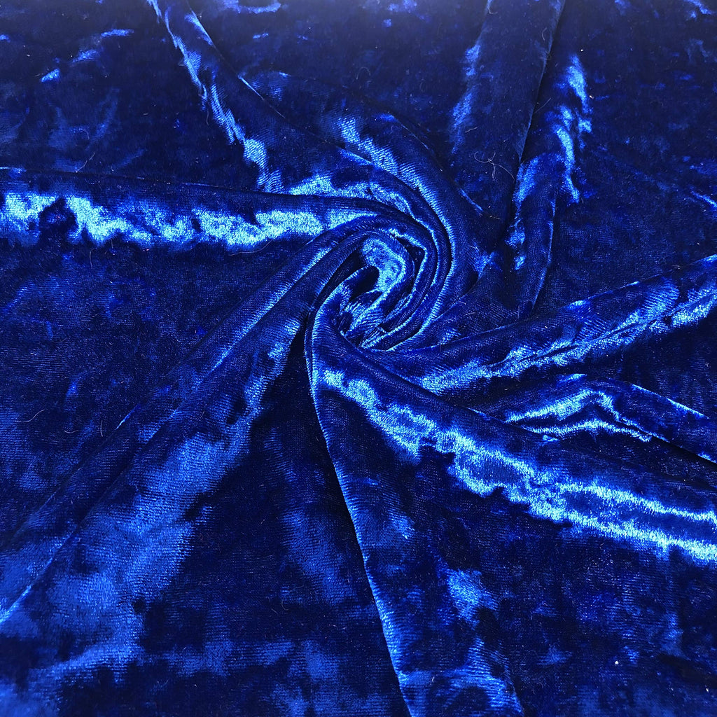 Crushed Solid (Royal Blue) by Elotex International Fabric