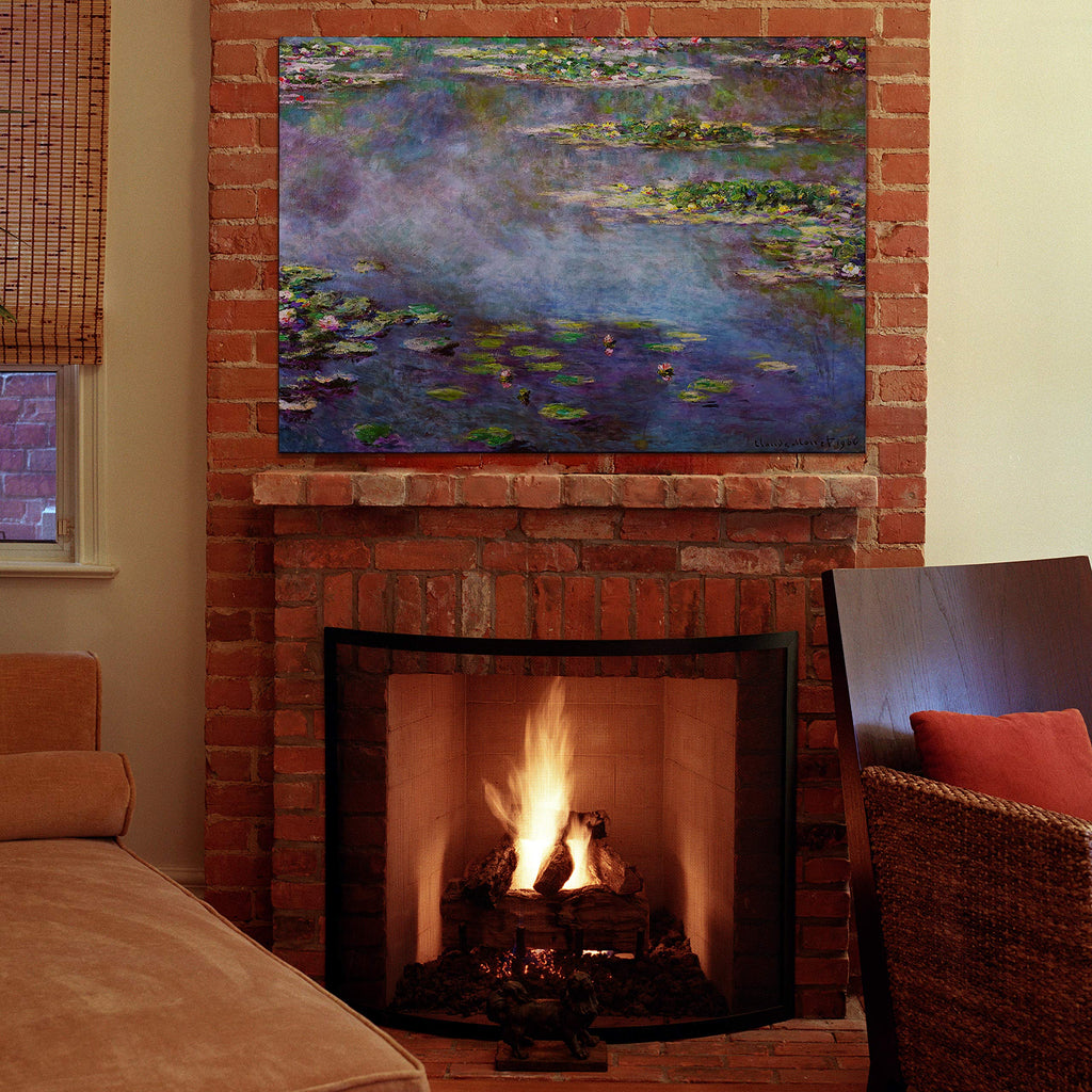 Water Lilies, 1906 02 By Claude Monet Canvas Prints Wrapped Gallery Wall Art |Ready to Hang 12X18
