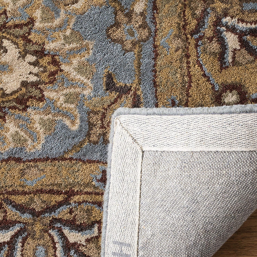 Heritage X-Large Area Rug - 12' x 15', Blue & Gold, Handmade Traditional Oriental Wool