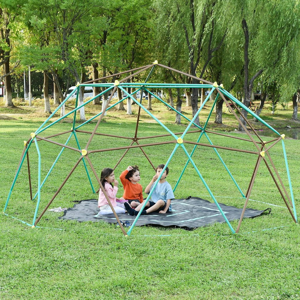 13 FT Climbing Dome for Kids 3 +, Geometric Dome Climber Play Center - Supports 1000LBS Outdoor Playset, Easy