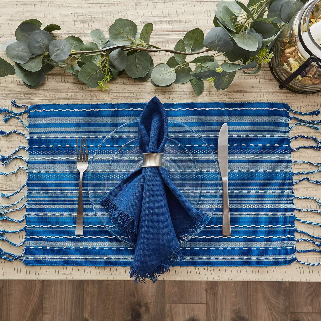 Southwest Collection Tabletop, Placemat Set, Blue, 6 Piece