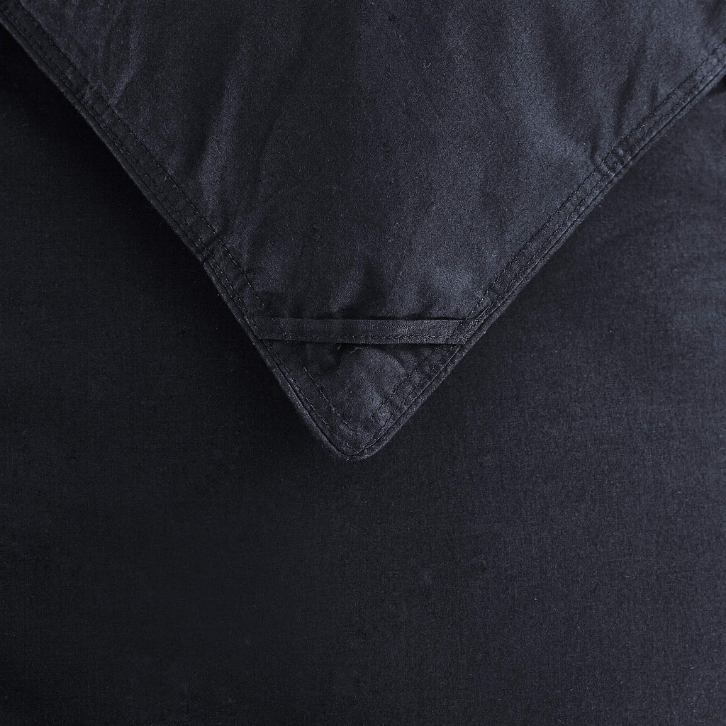 Luxurious All-Season Goose Down Comforter King Size Duvet Insert, Classic Black, Premium Baffle Box, 1200 Thread