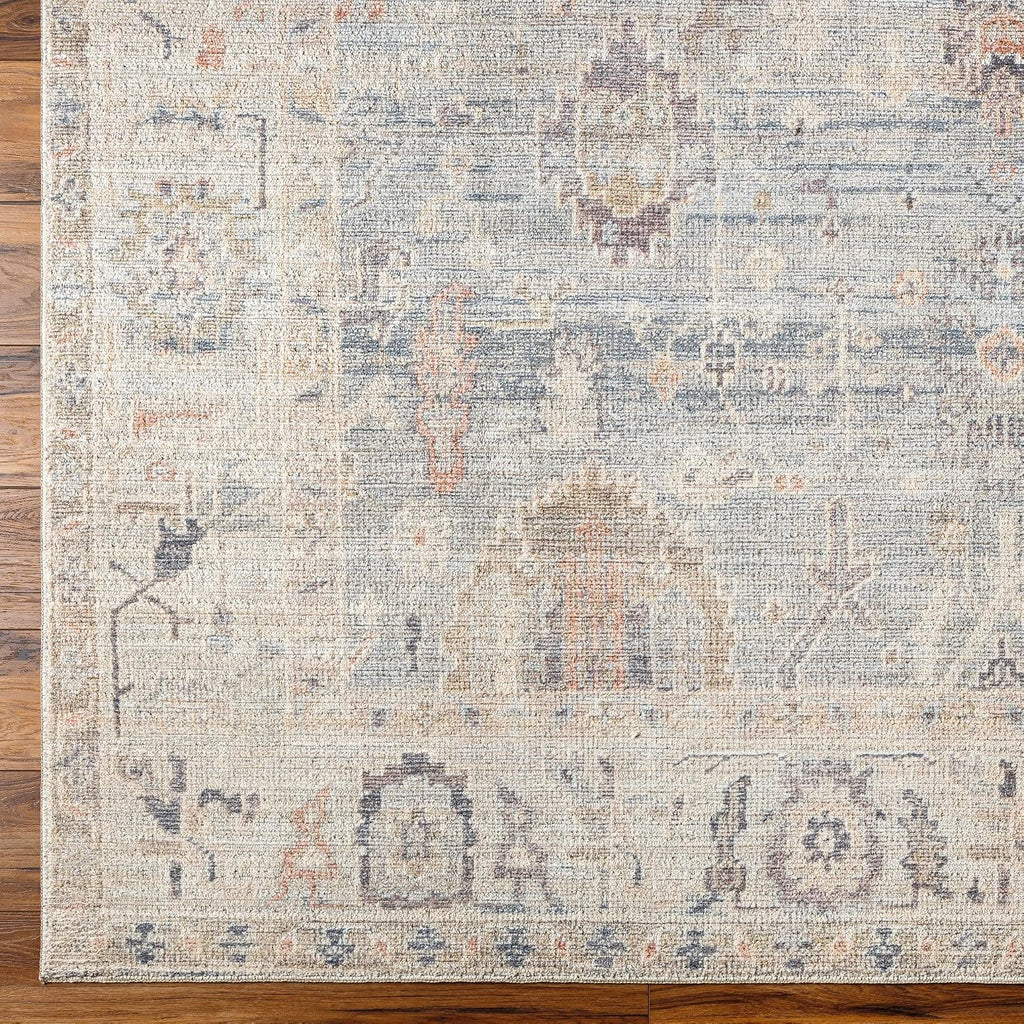 X Becki Owens Marlene Vintage Medallion Area Rug, Pale Blue