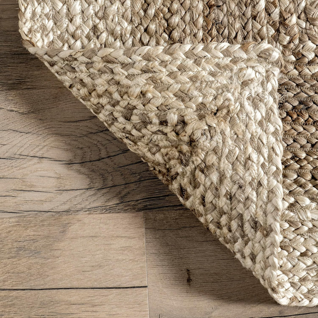 Charlene Natural Ombre Power Loomed Area Rug, Oval