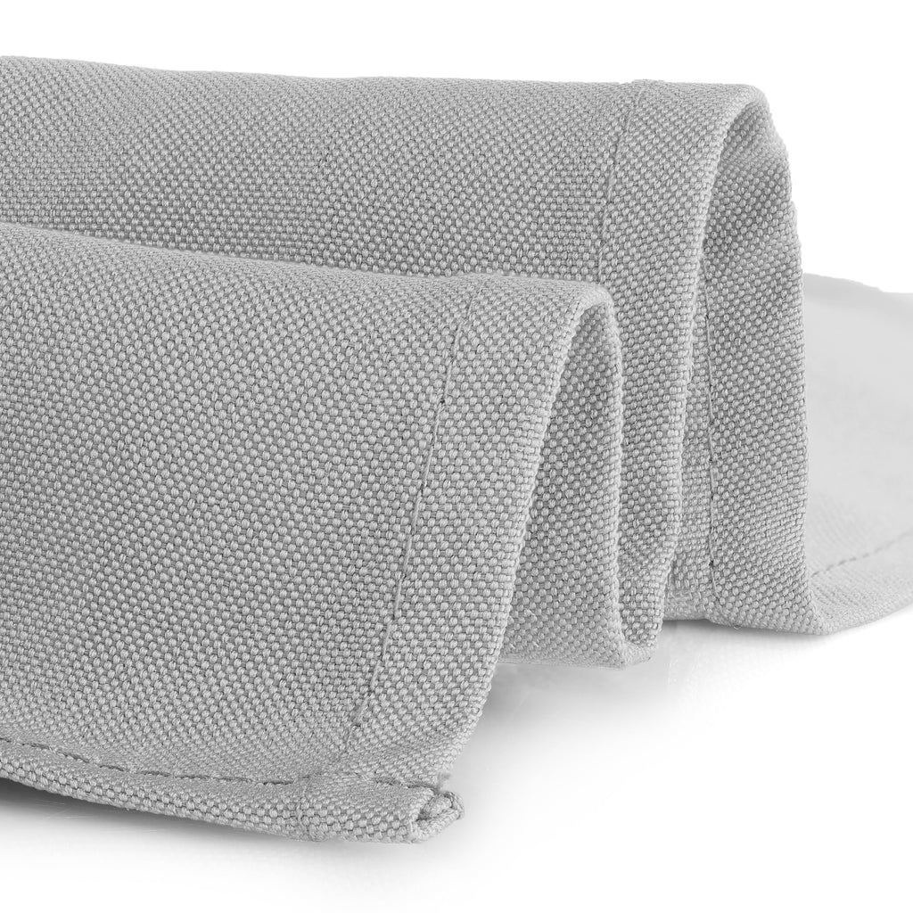 Rectangle Tablecloth - 60 x 84 Inch Silver Table Cloth for 5 Foot Rectangle Tables - Heavy Duty Washable Fabric - for