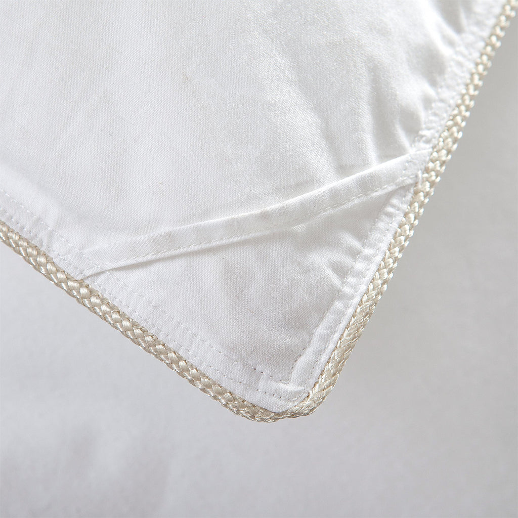 Luxurious 1200 Thread Count Goose Down Fiber Comforter Duvet Insert, Twin Size - 100% Egyptian Cotton Cover