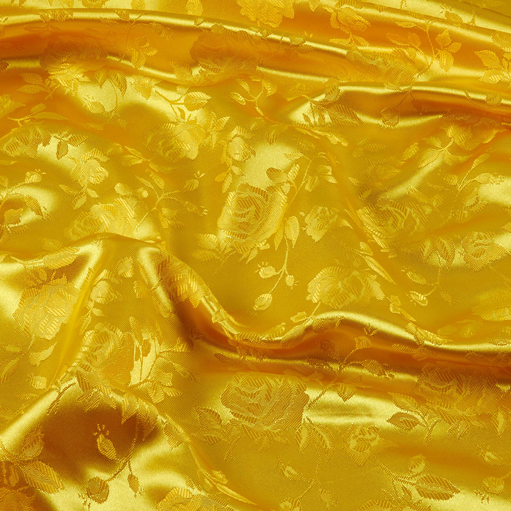 Rose Satin Yellow, Fabric by the Yard
