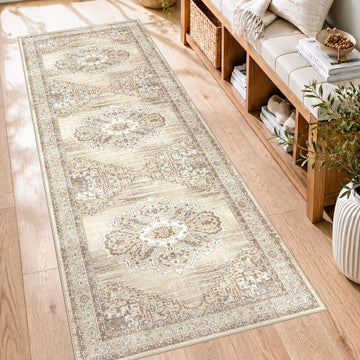 Washable Runner Rug 2x6: Washable Soft Hallway Runner Rug Durable Kitchen Rugs and Mats Non Slip Water Resistant Low